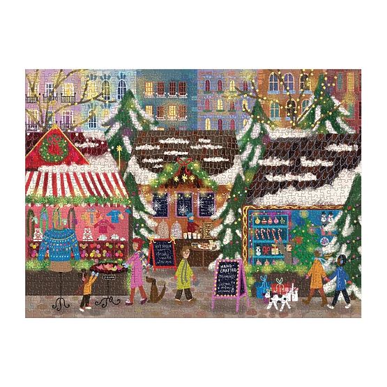 Galison Puzzle Foliowe Joy Laforme Jarmark Bożonarodzeniowy 1000 elementów