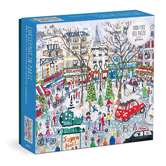 Galison Puzzle Foliowe Michael Storrings Świąteczny Paryż 1000 elementów
