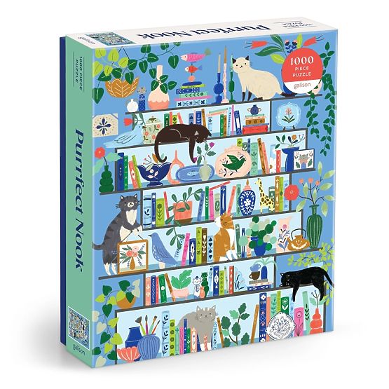 Galison Puzzle Kocia Biblioteka 1000 elementów