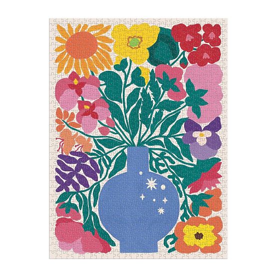 Galison Puzzle Kwiaty Zodiaku 1000 elementów