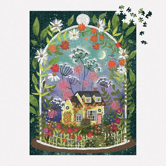 Galison Puzzle Kwitnący ogród Joy Laforme 1000 elementów