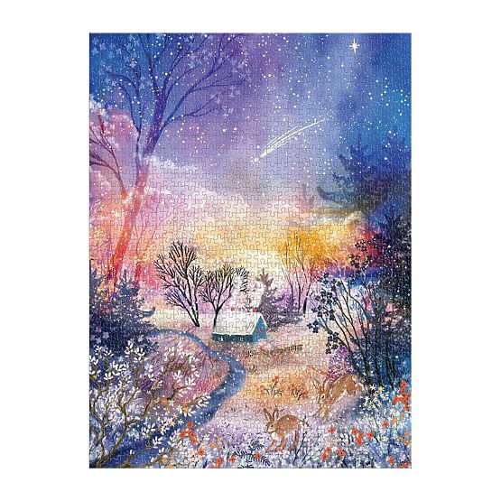 Galison Puzzle Magiczna zaśnieżona kraina 1000 elementów