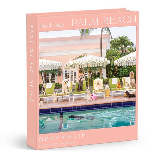 Galison Puzzle Psy w Palm Beach Gray Malin 1000 elementów