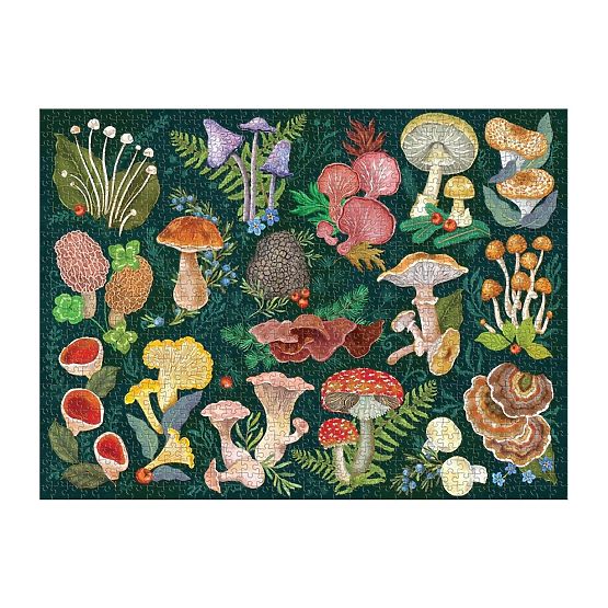Galison Puzzle Świat Grzybów 1000 elementów