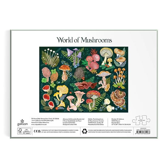 Galison Puzzle Świat Grzybów 1000 elementów