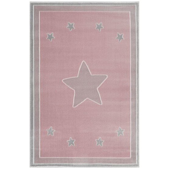 Dziecięcy dywan Princess Star- różowy