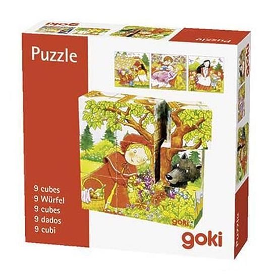 Goki Drewniane klocki Bajki 9 szt.
