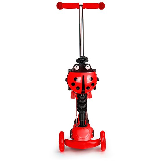 Hulajnoga i leżaczek Biedronka - czerwona