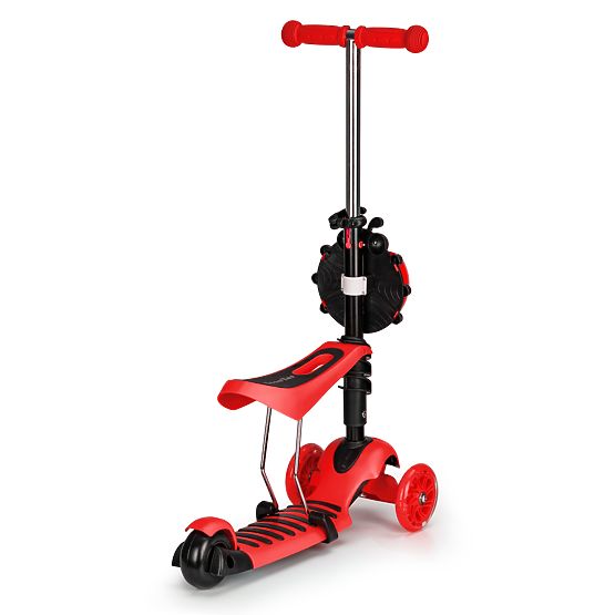 Hulajnoga i leżaczek Biedronka - czerwona