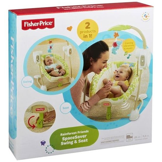 Huśtawka i leżaczek 2w1 Fisher Price Rainforest