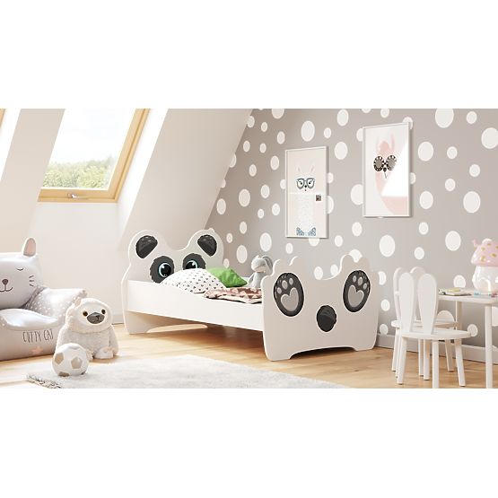 Jednoosobowe łóżko Panda 160x80 z materacem