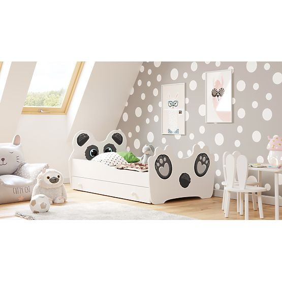Jednoosobowe łóżko Panda 160x80 z szufladą