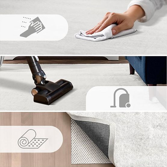 Jedwabny dywan Rabbit - Różowy