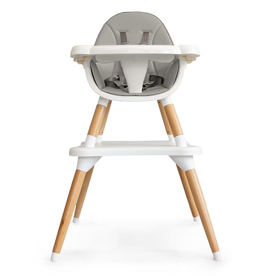 Krzesło do jadalni SKANDI 2w1 - szare