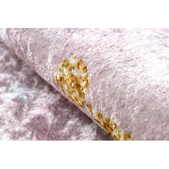 JUNIOR 51549.802 okrągły dywanik myjący korona dla dzieci antypoślizgowy - różowy