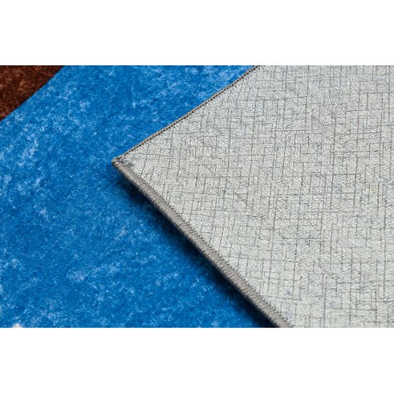 JUNIOR 51827.803 dywanik myjący Ciężarówka, koparka dla dzieci antypoślizgowy - niebieski