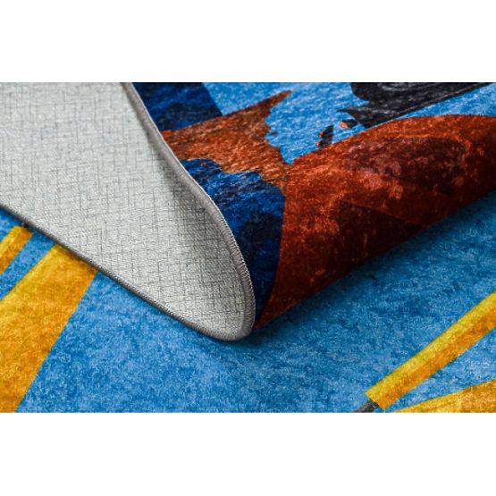 JUNIOR 51827.803 dywanik myjący Ciężarówka, koparka dla dzieci antypoślizgowy - niebieski