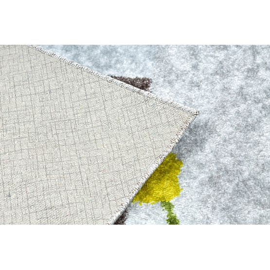 JUNIOR 51858.802 dywanik myjący Zwierzęta, Afryka dla dzieci antypoślizgowy - szary