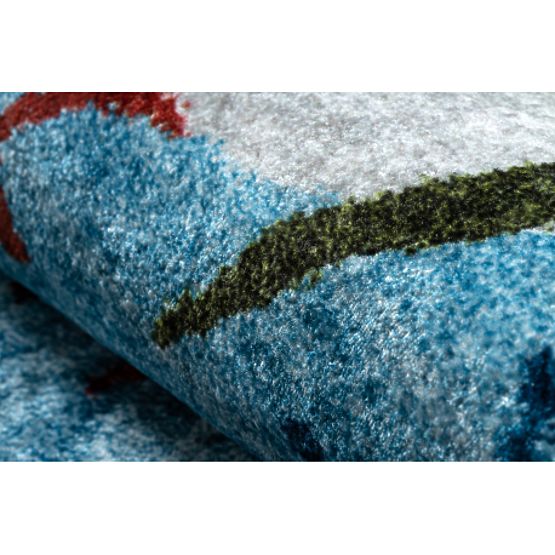 JUNIOR 51858.802 dywanik myjący Zwierzęta, Afryka dla dzieci antypoślizgowy - szary