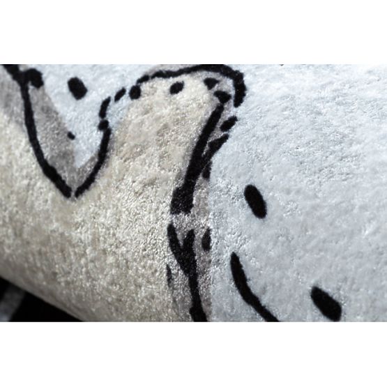 JUNIOR 51974.802 dywanik myjący Niedźwiedzie, zwierzęta dla dzieci antypoślizgowy - szary