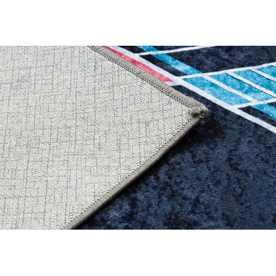 JUNIOR 52069.801 dywanik myjący Kosmiczna rakieta dla dzieci antypoślizgowy - czarny