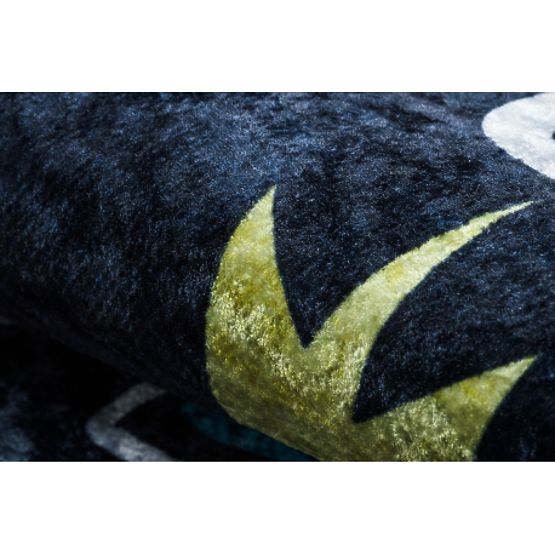 JUNIOR 52069.801 dywanik myjący Kosmiczna rakieta dla dzieci antypoślizgowy - czarny