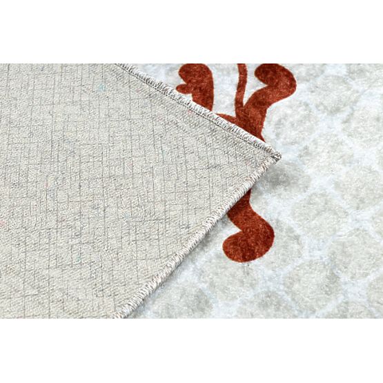 JUNIOR 52104.801 dywanik myjący Safari, zwierzęta dla dzieci antypoślizgowy - szary