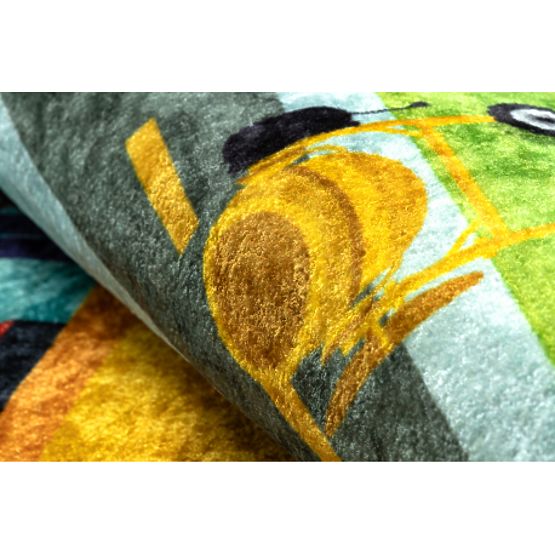 JUNIOR 52105.801 dywanik myjący Plac budowy, ulice dla dzieci antypoślizgowy - niebieski