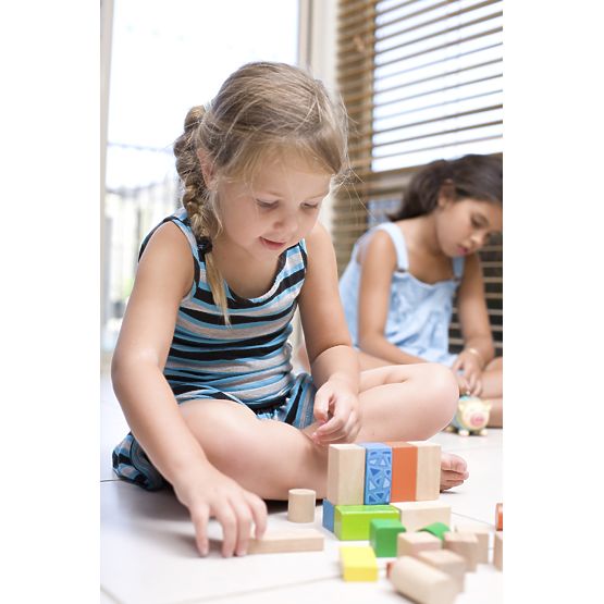 Klocki drewniane Ecotoys - 100 szt