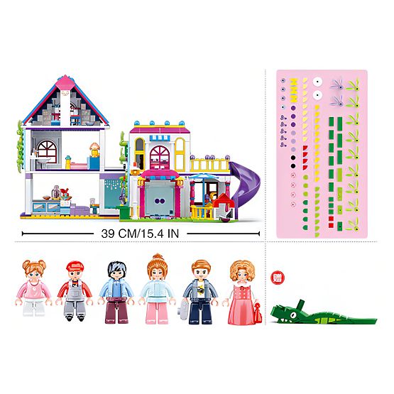 Klocki Sluban Girls Dream M38-B0974 - Wesoła willa
