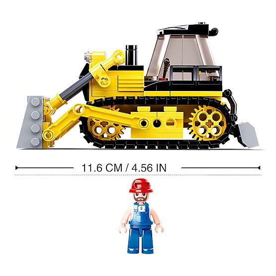 Klocki Sluban Town Budowniczy M38-B0802 - Buldożer