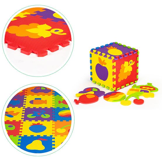 Kolorowa podkładka edukacyjna - puzzle piankowe
