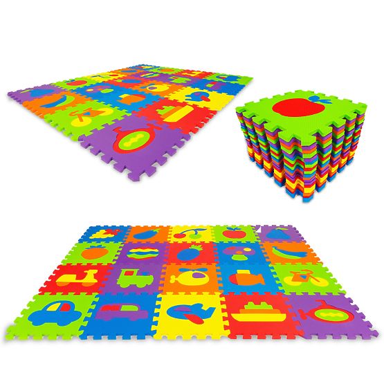 Kolorowa podkładka edukacyjna - puzzle piankowe