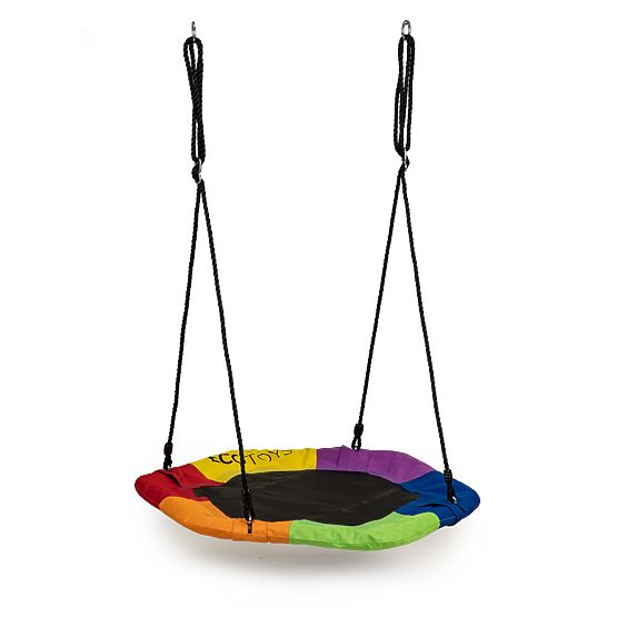 Kolorowe huśtawki gniazdo bocianów