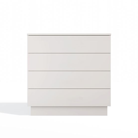 Komoda AMBER 4S Szafka 4 Szuflady Do Sypialni Salonu KAŠMÍR Beżowa