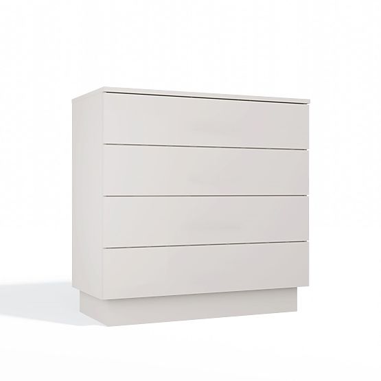 Komoda AMBER 4S Szafka 4 Szuflady Do Sypialni Salonu KAŠMÍR Beżowa