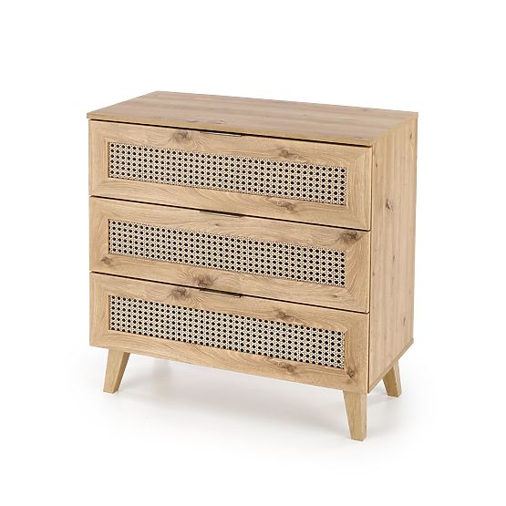 Komoda BORNEO KM-2 dąb artisan/czarny