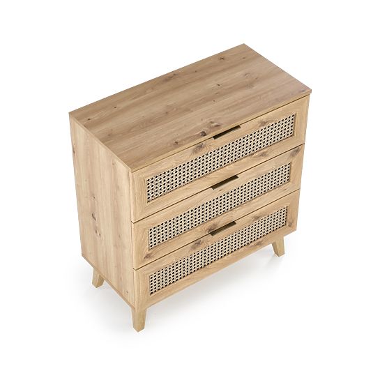 Komoda BORNEO KM-2 dąb artisan/czarny