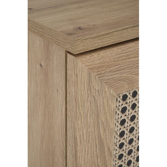 Komoda BORNEO KM-2 dąb artisan/czarny