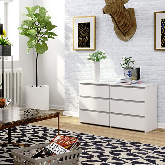 KOMODA CL100 6SZ PK BIAŁA
