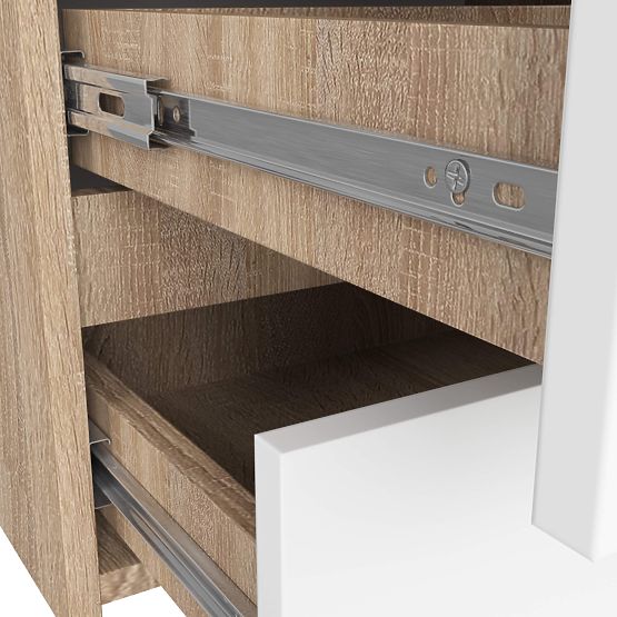 KOMODA CL100 6SZ PK DĄB SONOMA / BIAŁA