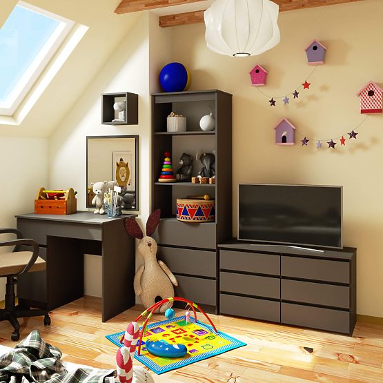 KOMODA CL100 6SZ PK SZARA