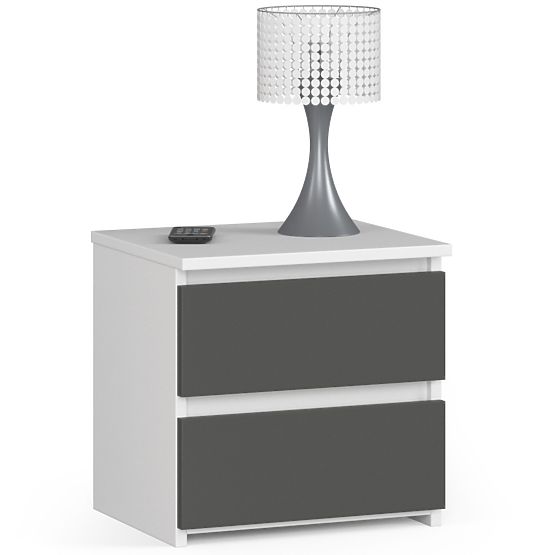 KOMODA CL2 2SZ CLP BIAŁA / SZARA
