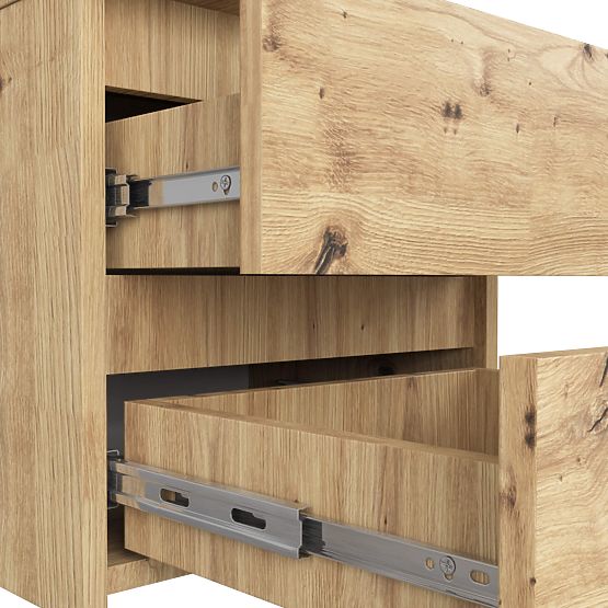 KOMODA CL2 2SZ CLP PK DĄB ARTISAN