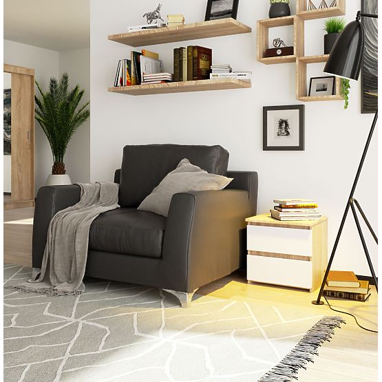 KOMODA CL2 2SZ CLP PK DĄB SONOMA / BIAŁA