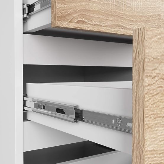 KOMODA CL4 PK BIAŁA / DĄB SONOMA