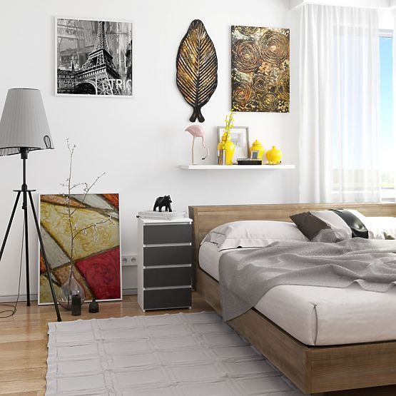 KOMODA CL4 PK BIAŁA / SZARA