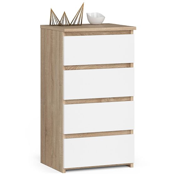 KOMODA CL4 PK DĄB SONOMA / BIAŁA