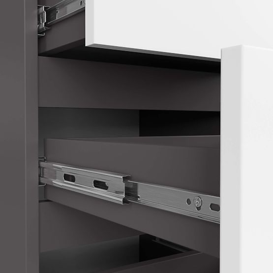 KOMODA CL4 PK GRAFIT SZARY / BIAŁY