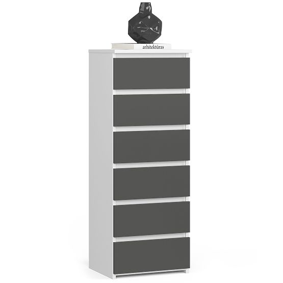 KOMODA CL6 PK BIAŁA / SZARA